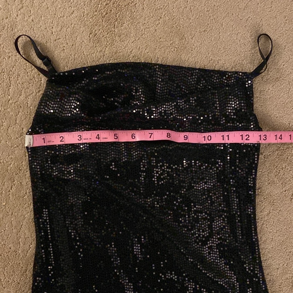 BEBE COWL NECK SHIMMERY MAXI DRESS SIZE XS - Picture 4 of 11